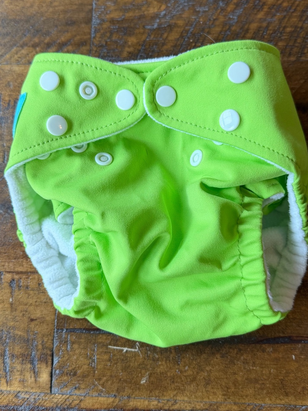 Charlie Banana Bright Green Snap Cloth Diaper